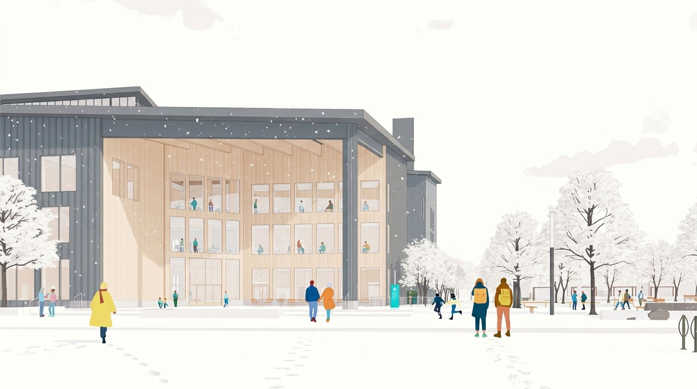 dkvarteret huvudentre Framtidens Campus Luleå