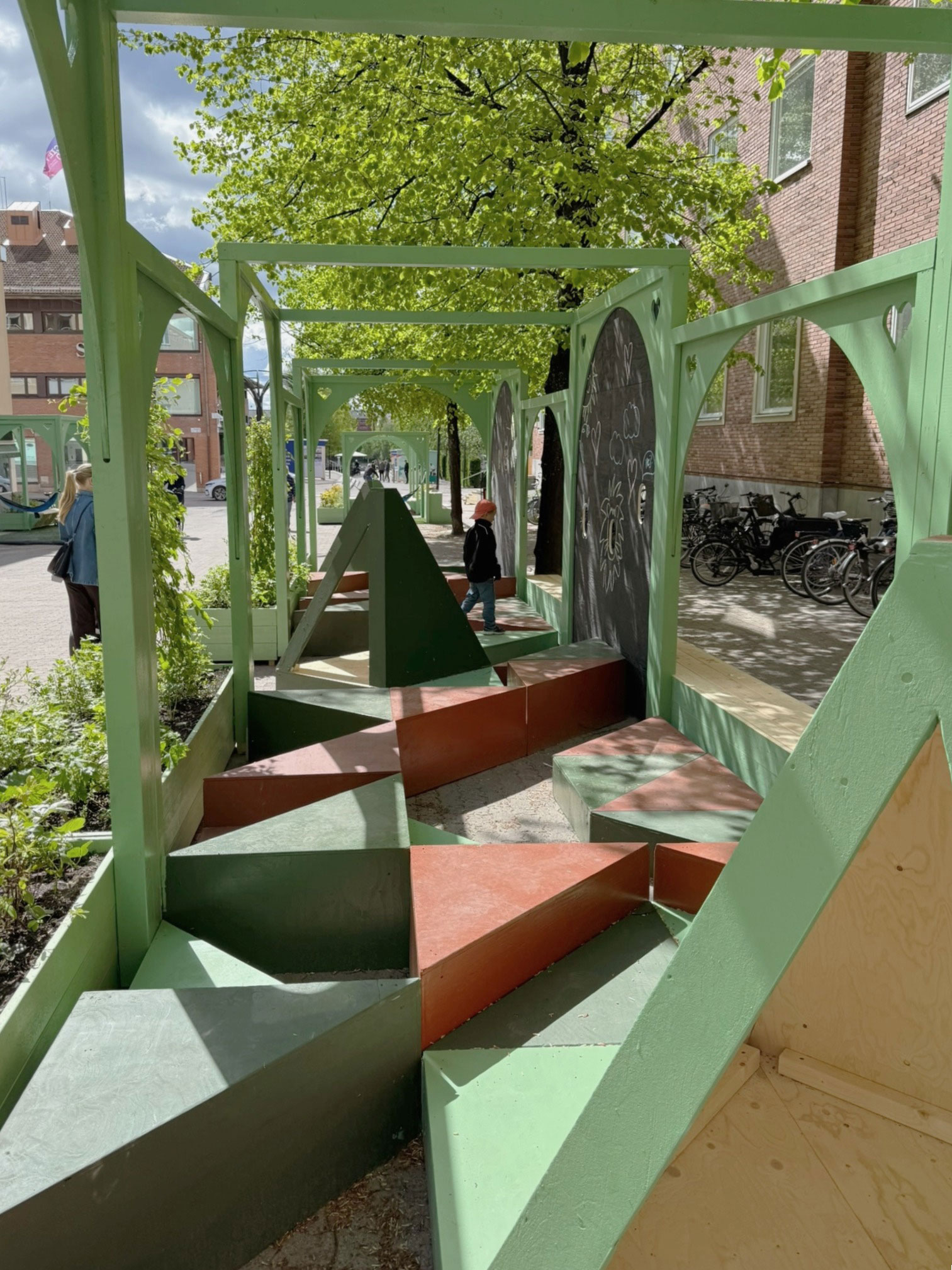 edited photo Trädgårdsgatan Skellefteå