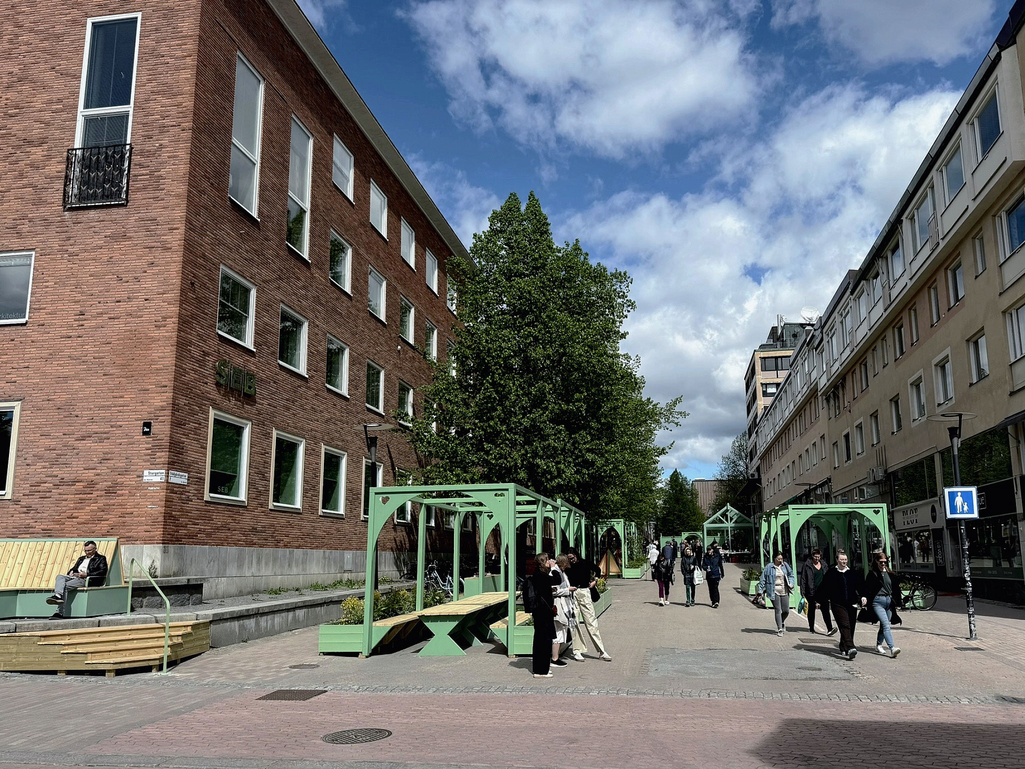 gata folk Trädgårdsgatan Skellefteå