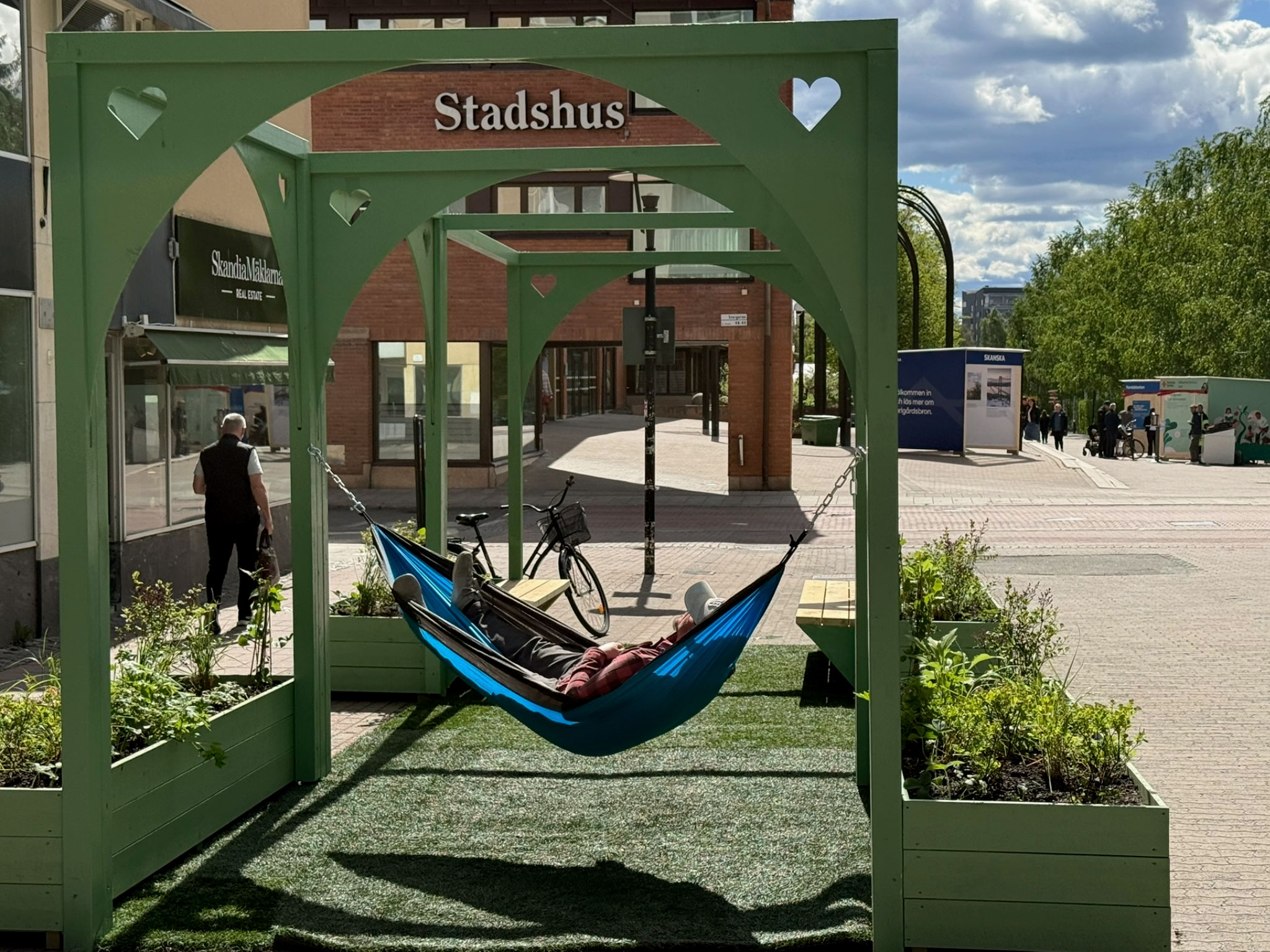 hangmatta Trädgårdsgatan Skellefteå
